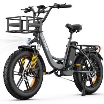 Bicicleta Eléctrica Urbana Flyrun F2013 Fat Tire, Batería De 624 Wh, Neumáticos De 20×4