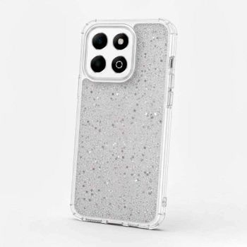 Funda para móvil La Casa de las Carcasas Glitter Premium Silicona TPU Transparente para Honor X7d