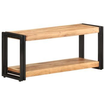 Mueble Para Tv De Madera Maciza De Acacia 90x30x40 Cm Vidaxl