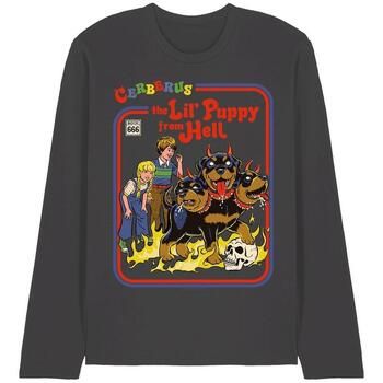 Steven Rhodes Camiseta manga larga Cerberus Puppy para mujer
