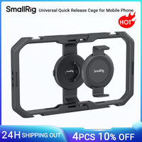 smallrig jaula universal de liberacion rapida para telefono movil para iphone 1716 pro  17 pro max para telefonos android con zapata fria -4299