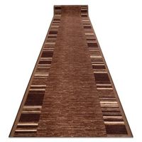 alfombra de pasillo con refuerzo de goma  adagio marron 120x360 cm