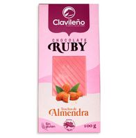 chocolate ruby con almendras 100g - el clavileno