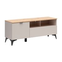 mueble tv 1 puerta 1 cajon 135 cm tableros aglomerados laminados