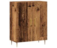 vidaxl aparador de madera de ingenieria envejecida 695x34x90 cm