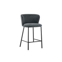 silla de mostrador arthus tela gris oscuro dimensiones h885 x l53 x p505 cm