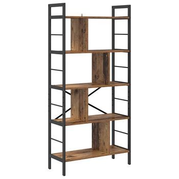 Estante De Libros | Estantería Para Libros Madera Vieja 75 X 30 X 156 Cm