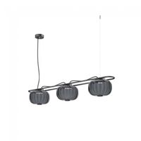 lampara de techo led krista fume 3x19w