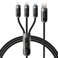 toocki tq-x62 6a 66w usb-a a type-cmicroip cable con pantalla digitalcarga rapidatransmision de datosnucleo de cobr