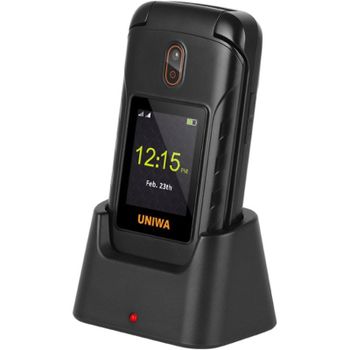 Lipa Uniwa V909T Teléfono para Mayores 4G Negro