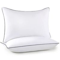 juego de almohadas de saten a rayas de 2 piezas apto para dormir boca arriba boca abajo y de lado para un uso comodo en el hogar - azul oscuro una sola cara