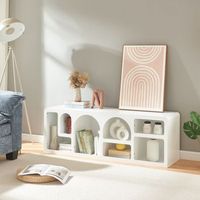 mueble de tv vaga 140x40x48 cm - blanco encasa