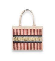 superdry para mujer w9110411a bolso tote luxe rojo osfa casual yute