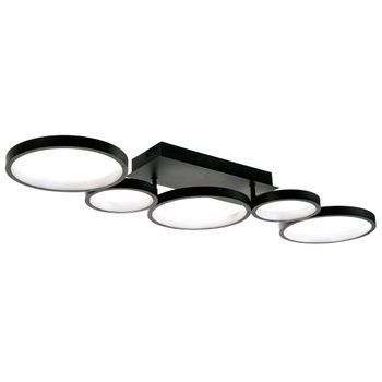 Lámpara De Techo Toolight App1900-c Black Led