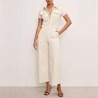 good american fit for success denim palazzo jumpsuit - xxl