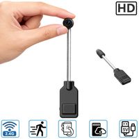 mini camara de seguridad wifi portatil con cuello de cisne flexible deteccion de movimiento almacenamiento local en la nube camara de vigilancia