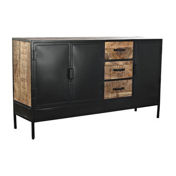 Buffet Mango Metal 160x40x90 Marron