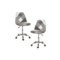 packs sillas - pack 2 sillas neo patchwork - patchwork blanco y negro