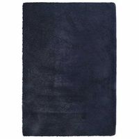 alfombra de pelo largo navarra azul marino 240x340 cm poliester vidaxl