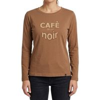 cafe noir camiseta manga larga jt0303 para mujer