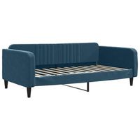 sofa cama terciopelo azul 100x200 cm