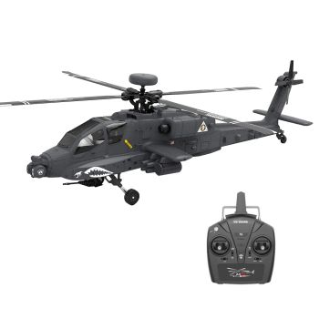 YXZNRC F11-N 1:32 AH-64 Apache Escala 2.4G 6CH Mantenimiento de altitud Flujo óptico Posicionamiento Dual motor sin esco