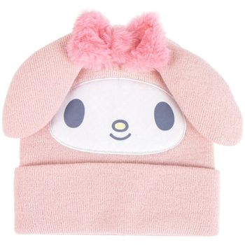 Stitch Gorro Gorro de Punto 3D Angel Lila Bordado Juvenil para niña
