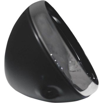 Cáscara del faro halógeno 7 '' British cromo borde negro