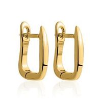 pendientes de plata 925 con bano de oro base element