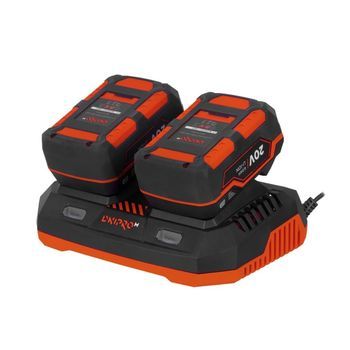 Dnipro-m Kit 2 Baterías 20v 4ah Bp-240 + Cargador Fc-230 | Pack Pro Dm20 | Autonomía Máxima Para Herramientas Inalámbricas