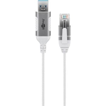 Cable Adaptador Ethernet USB 3.0 a RJ45 Goobay 74377 1 m Blanco