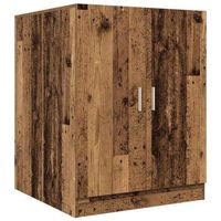 armario de lavadora madera envejecida 705x715x915 cm vidaxl