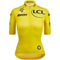 santini tour de france femme avec zwift leaders jersey - s
