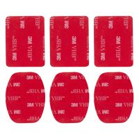 madrid gadget store - 6x adhesivo pegatina doble cara 3m plano curvo curvado montura compatible con camara de accion deportiva gopro go pro hero 13 12 11 10 9 8 7 6 5 4 3 max fusion hero