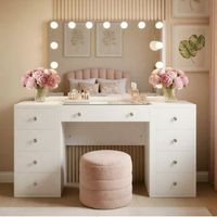 tocador tiline madera blanco 50x143x136 cm clp