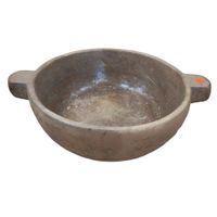 bowl vintage marron 36x36x43h cm