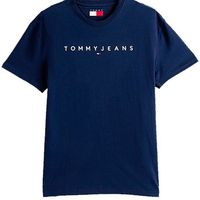 tommy jeans tops y camisetas reg linear para hombre
