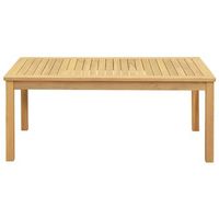 mesa de jardin  mesa de cafe acacia clara 110 x 60 x 45 cm