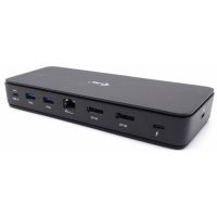 estacion de acoplamiento thunderbolt 4 i-tec dual displayport pro 92w 25gbe 2xdp lector sd negro