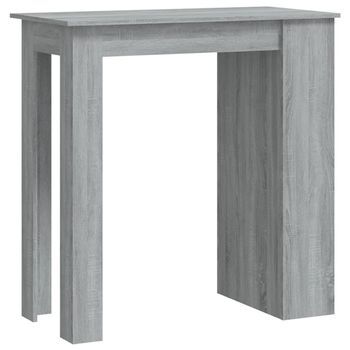 Mesa Alta | Mesa De Bar Con Estante Gris Sonoma 102x50x103,5 Cm