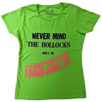 sex pistols camiseta manga larga never mind the bollocks original album para mujer