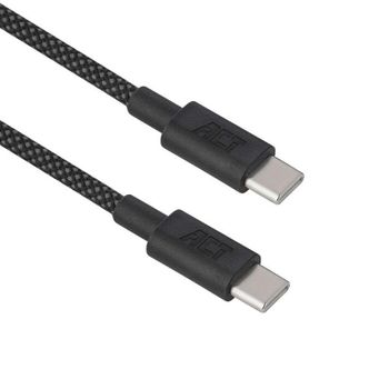 Cable USB-C a USB-C ACT 240W USB 2.0 Negro 1 metro
