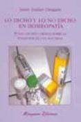 Lo dicho y lo no dicho en homeopatía