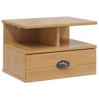 armario de noche hill marron miel 40 x 31 x 27 cm pino macizo vidaxl