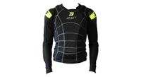 chaqueta de proteccion shot rogue 2 0 negro amarillo