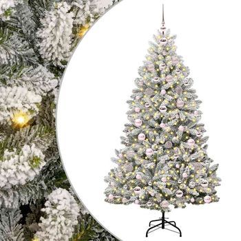 Árbol De Navidad | Decoraciones De Navidad Artificial Verde Y 180 Cm Pvc Y Metal