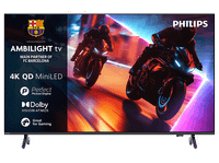 tv mini led 65 - philips ambilight 65mled920 4k qd miniled 164cm smart dolby vision y atmos titan os negro