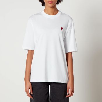 AMI de Coeur Logo Organic Cotton-Jersey T-Shirt - M