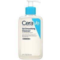 cerave sa smoothing cleanser with salicylic acid for dry rough  bumpy skin 236ml