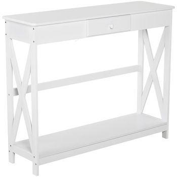 Mesa de consola 100x30x81cm blanco
